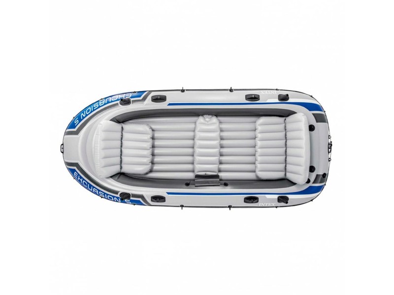 Надуваема Лодка Intex Excursion 5 Син Бял 366 x 43 x 168 cm NaN –  BB Надуваеми салове