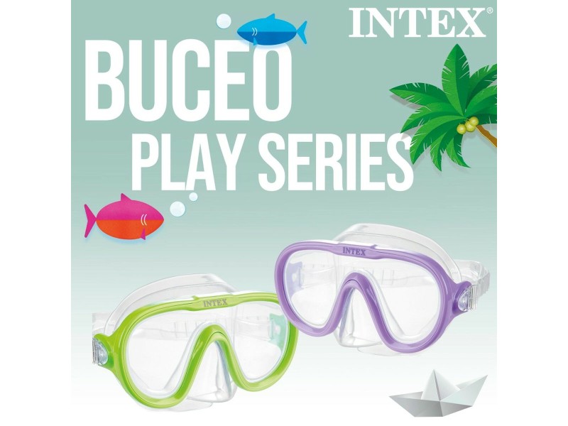 Очила за гмуркане с шнорхел Intex Sea Scan Лилав NaN –  BB Шнорхели