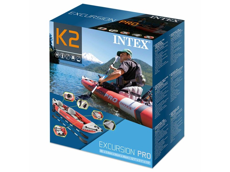 Надуваемо Кану Intex Excursion Pro Надуваем 94 x 46 x 384 cm NaN –  BB Надуваеми каяци