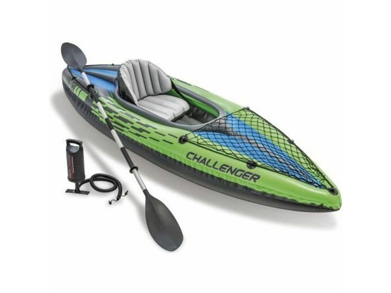 Надуваемо Кану Intex Challenger K1 Зелен Надуваем 274 x 33 x 76 cm NaN –  BB Надуваеми каяци