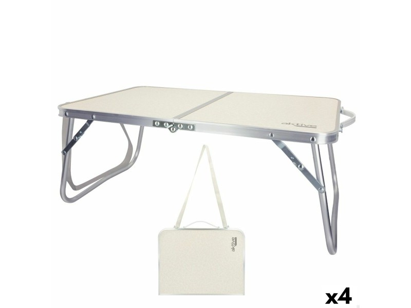 Сгъваема масичка Aktive Сметана 60 x 25 x 40 cm (4 броя) NaN –  BB Маси