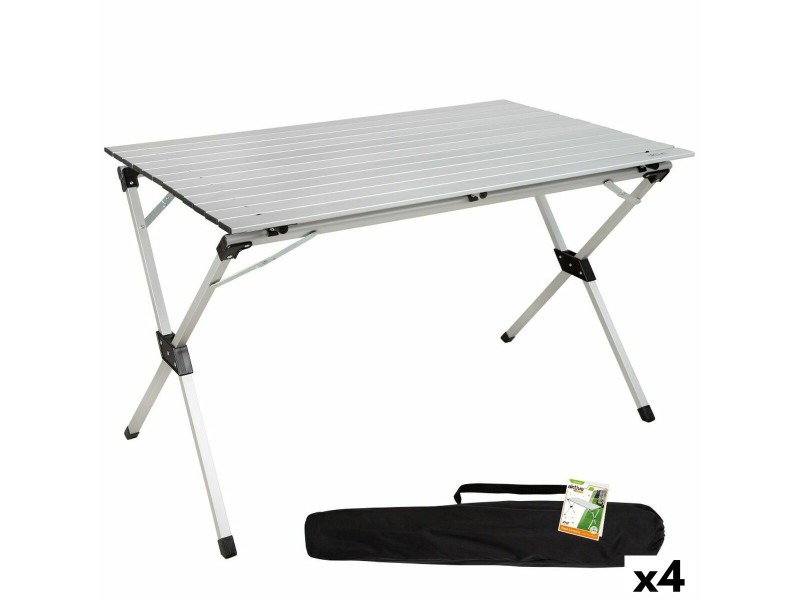 Сгъваема масичка Aktive Сребрист Алуминий 110 x 70 x 70 cm (4 броя) NaN –  BB Маси