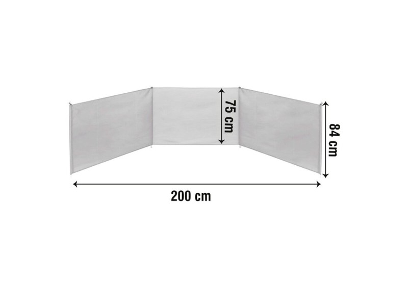 Beach Windscreen Aktive 200 x 84 x 2 cm NaN –  BB Протектор от вятър