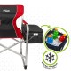 Сгъваем Стол за Къмпинг Aktive Сив Червен 61 x 92 x 52 cm (2 броя) NaN –  BB Столове