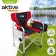 Сгъваем Стол за Къмпинг Aktive Сив Червен 61 x 92 x 52 cm (2 броя) NaN –  BB Столове