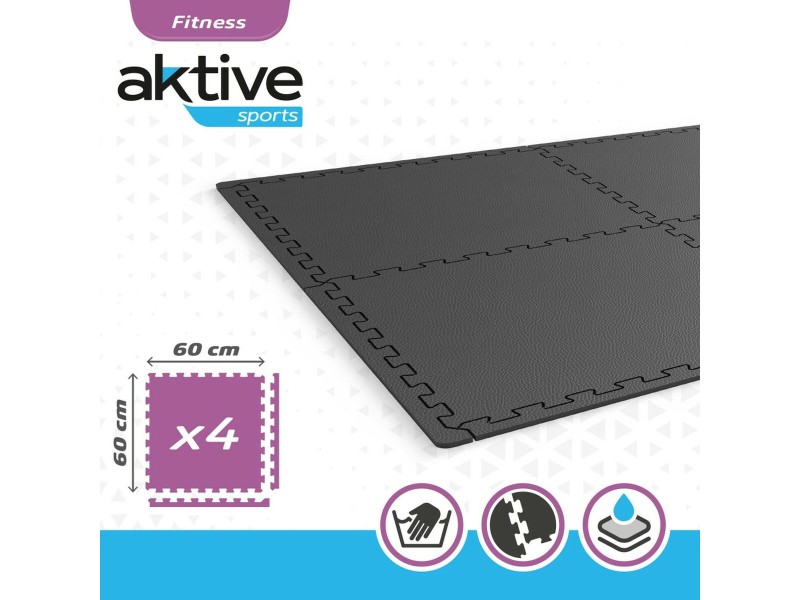 Подова Настилка от Татами Aktive Тъмно сив (4 броя) NaN –  BB Фитнес подове