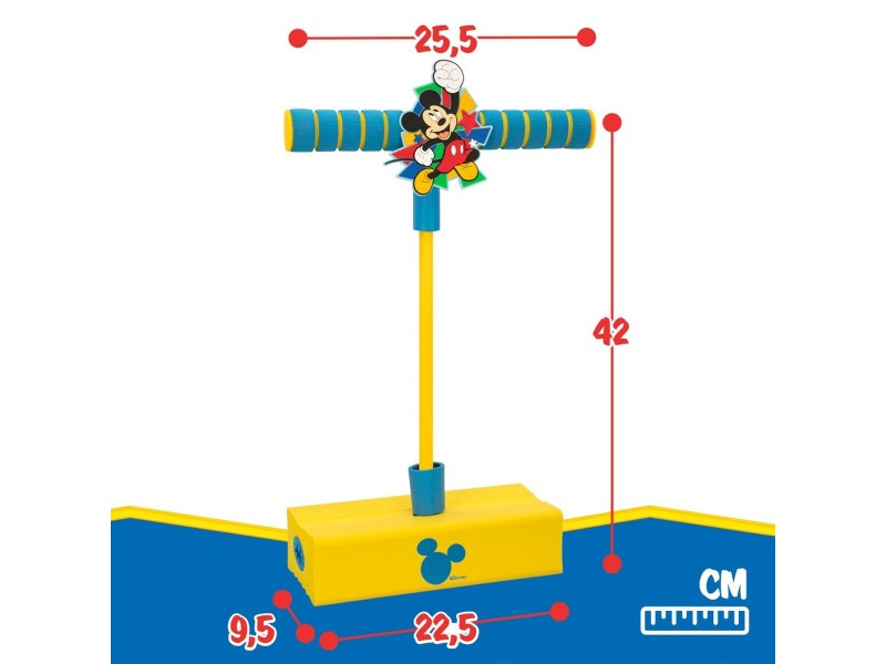 Скачащо Пого Mickey Mouse 3D Жълт Детски (4 броя) NaN –  BB Скачащи pogos и скачащи топки