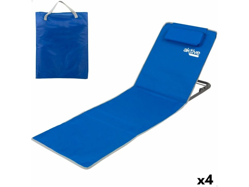 Подложка Aktive наклоняем 147 x 55 x 48 cm PVC 600D Син Стомана Гъба (4 броя) NaN –  BB Постелки