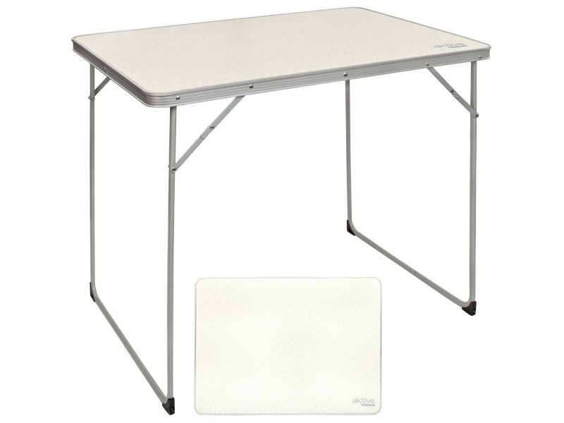 Сгъваема масичка Aktive Бял 80 x 70 x 60 cm (4 броя) NaN –  BB Маси