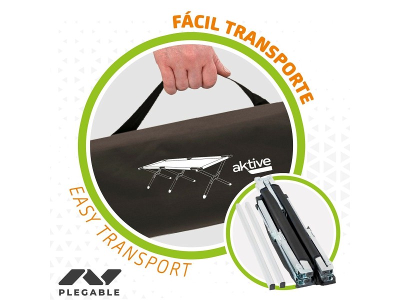 Къмпинг легло Aktive Черен 190 x 42 x 64 cm Сгъваем (2 броя) NaN –  BB Правоъгълни спални чували
