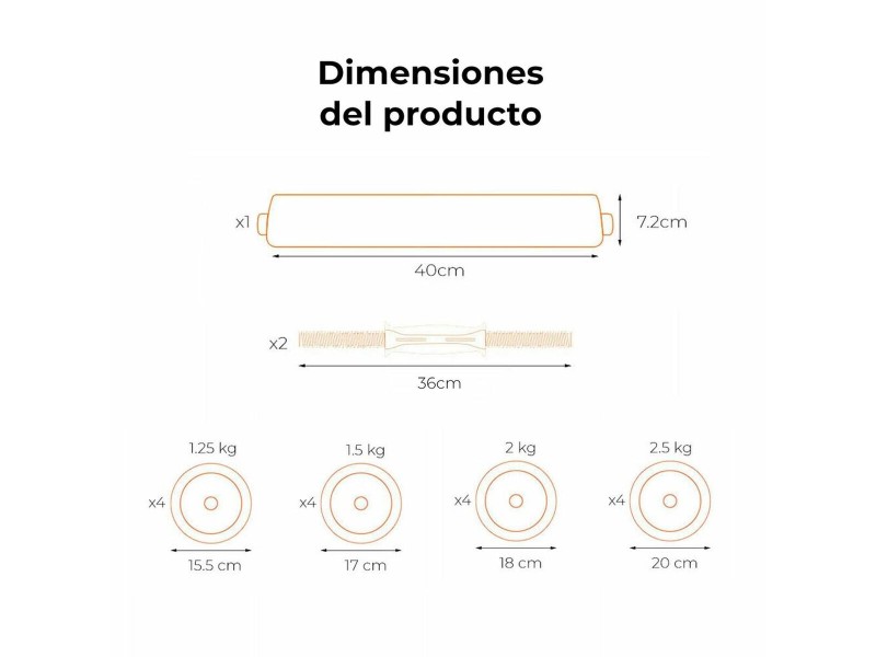 Гири Xiaomi ORMANC30V2 30 kg 30 Kg NaN –  BB Дъмбели