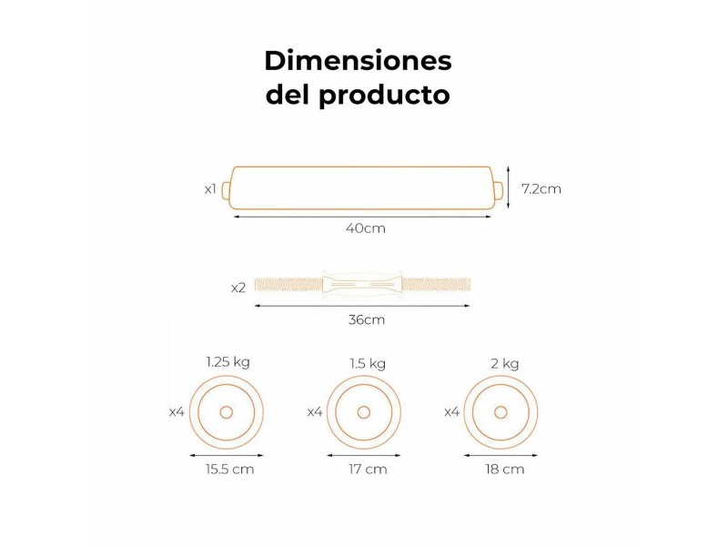 Гири Xiaomi 20 kg 20 kg Черен NaN –  BB Дъмбели