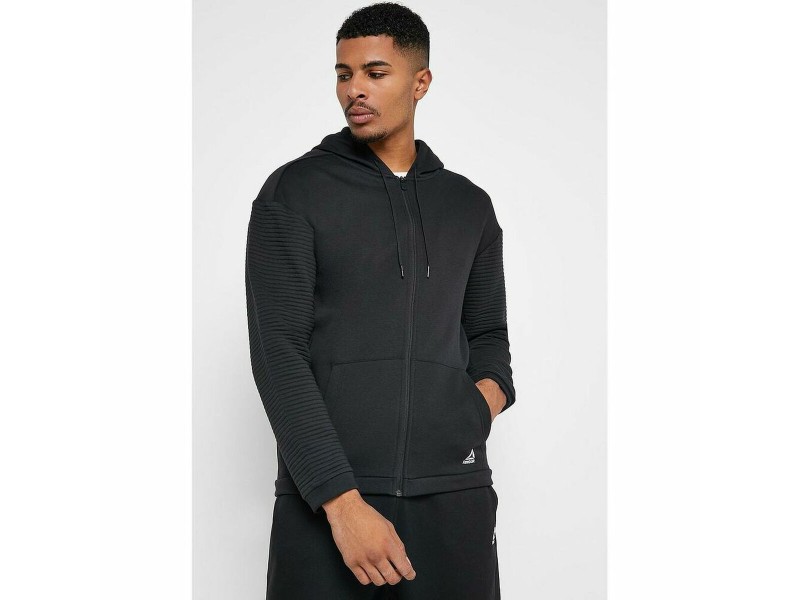 Мъжки суичър с качулка и цип Reebok WOR FLEECE FZ HOOD EC0900 Черен NaN –  BB Суичъри