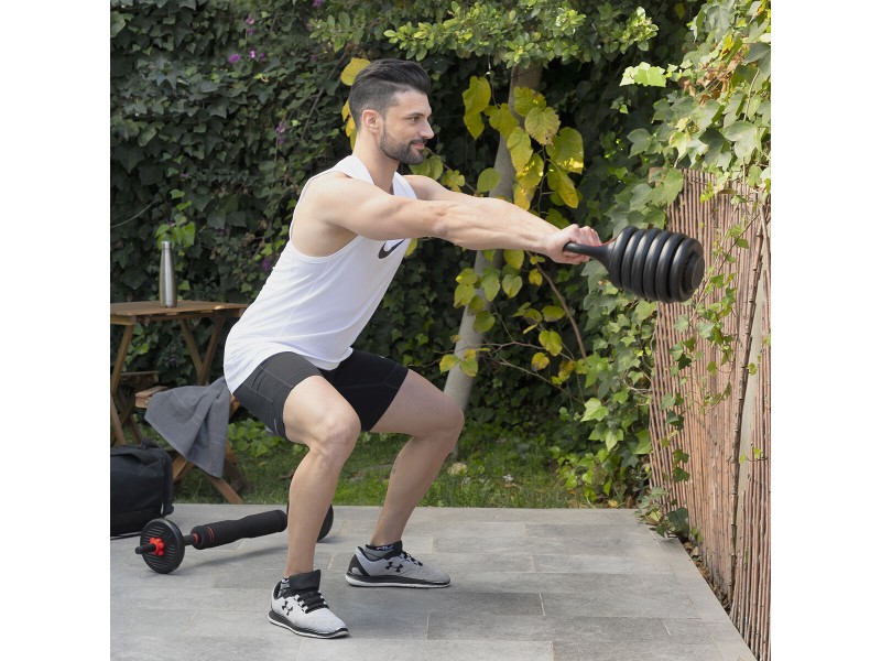 6 в 1 Регулируем Комплект за Тежести с Ръководство за Упражнения Sixfit InnovaGoods NaN –  BB Домашни спортни зали