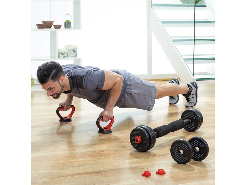 6 в 1 Регулируем Комплект за Тежести с Ръководство за Упражнения Sixfit InnovaGoods NaN –  BB Домашни спортни зали