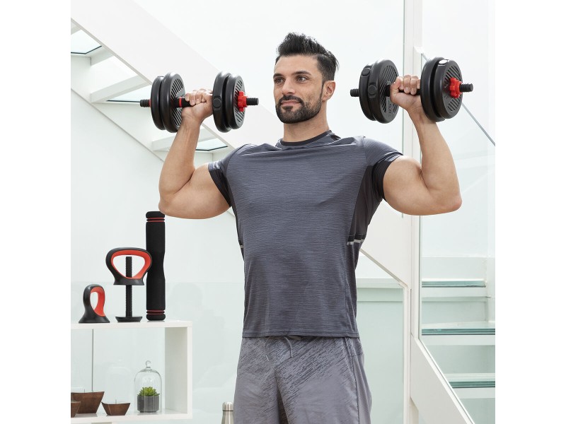 6 в 1 Регулируем Комплект за Тежести с Ръководство за Упражнения Sixfit InnovaGoods NaN –  BB Домашни спортни зали