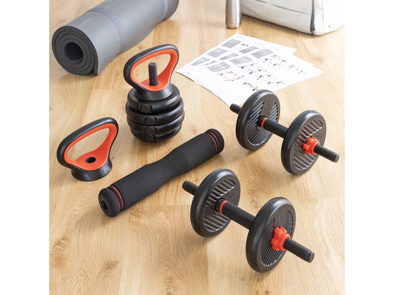 6 в 1 Регулируем Комплект за Тежести с Ръководство за Упражнения Sixfit InnovaGoods NaN –  BB Домашни спортни зали