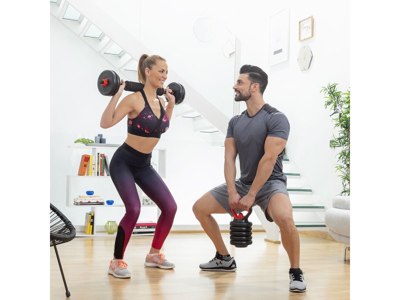 6 в 1 Регулируем Комплект за Тежести с Ръководство за Упражнения Sixfit InnovaGoods NaN –  BB Домашни спортни зали