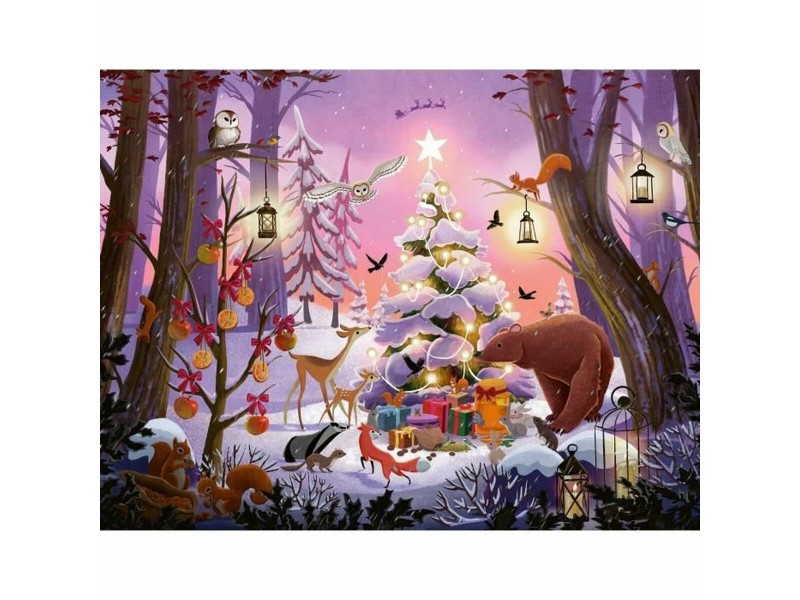 Пъзел Ravensburger NAVIDAD EN EL BOSQUE 2000 Части NaN –  BB Пъзели