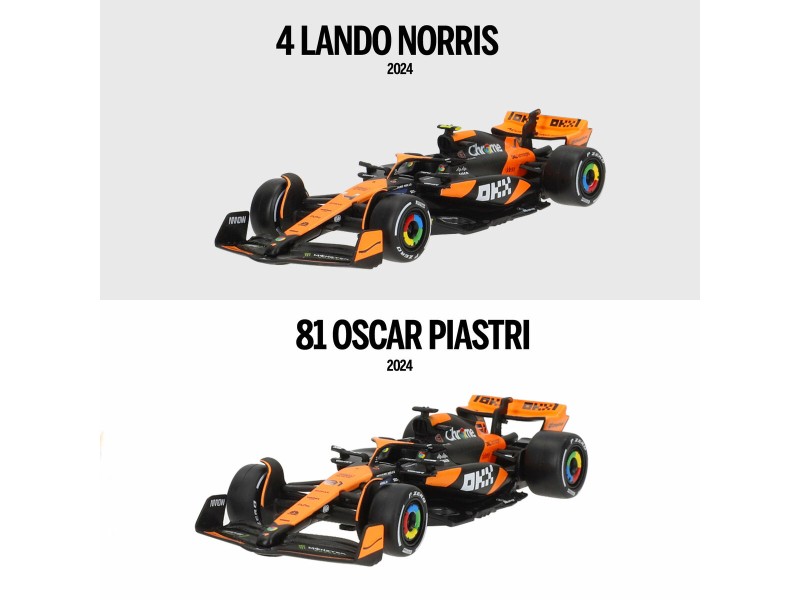 Кола играчка McLaren F1 2024 MCL38 (6 броя) NaN –  BB Автомобили и състезателни коли