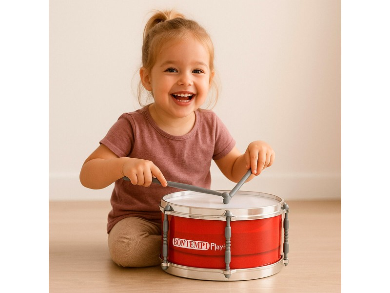 Барабан Bontempi Пластмаса 31 x 15 x 31 cm Червен (4 броя) NaN –  BB Барабани и перкусии