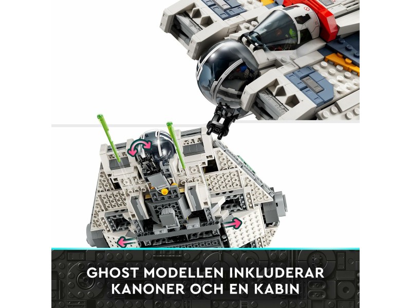 Строителна Игра Lego STAR WARS 75357 Ghost & Phantom II 1394 Части NaN –  BB Изграждане на игри