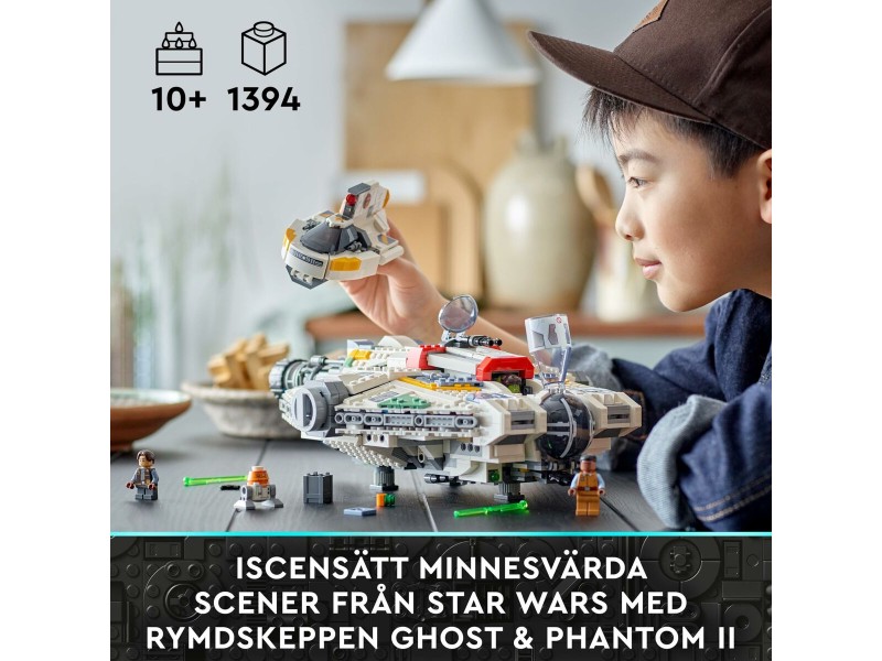 Строителна Игра Lego STAR WARS 75357 Ghost & Phantom II 1394 Части NaN –  BB Изграждане на игри