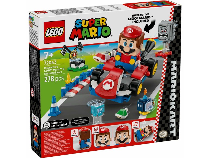 Строителна Игра Lego 72043 Interactive LEGO Mario and Standard Kart 278 Части NaN –  BB Изграждане на игри