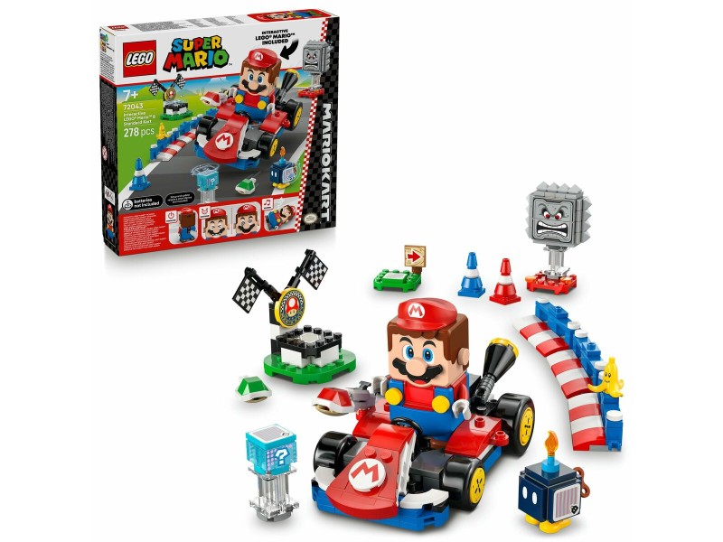 Строителна Игра Lego 72043 Interactive LEGO Mario and Standard Kart 278 Части NaN –  BB Изграждане на игри