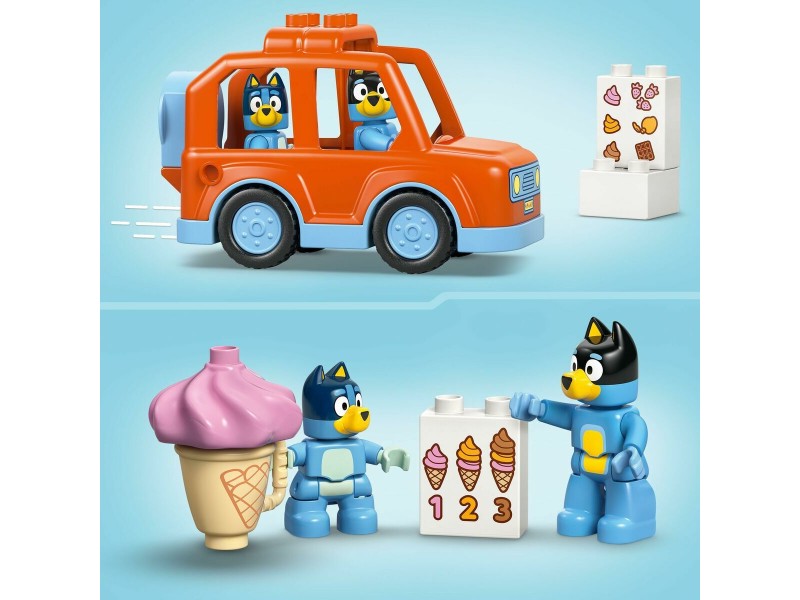 Строителна Игра Lego Duplo 10458 Ice Cream Trip with Bluey 22 Части NaN –  BB Изграждане на игри