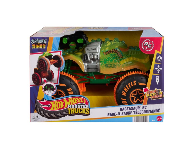 Кола с Радиоуправление Hot Wheels Monster Trucks Samsh O Saurus 1:15 NaN –  BB Автомобили