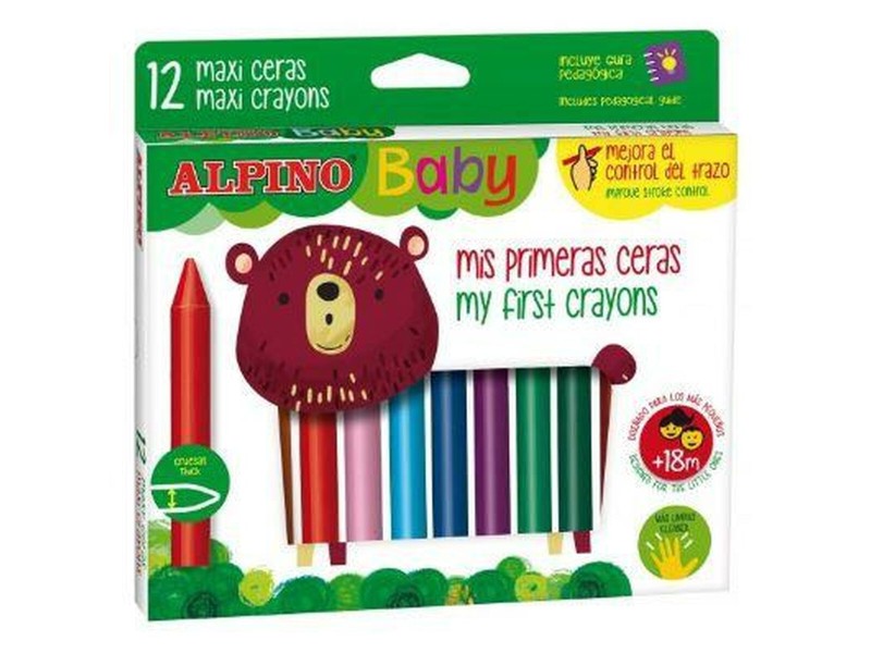 Цветни моливи Alpino Baby Многоцветен 12 Части (6 броя) NaN –  BB Восъци