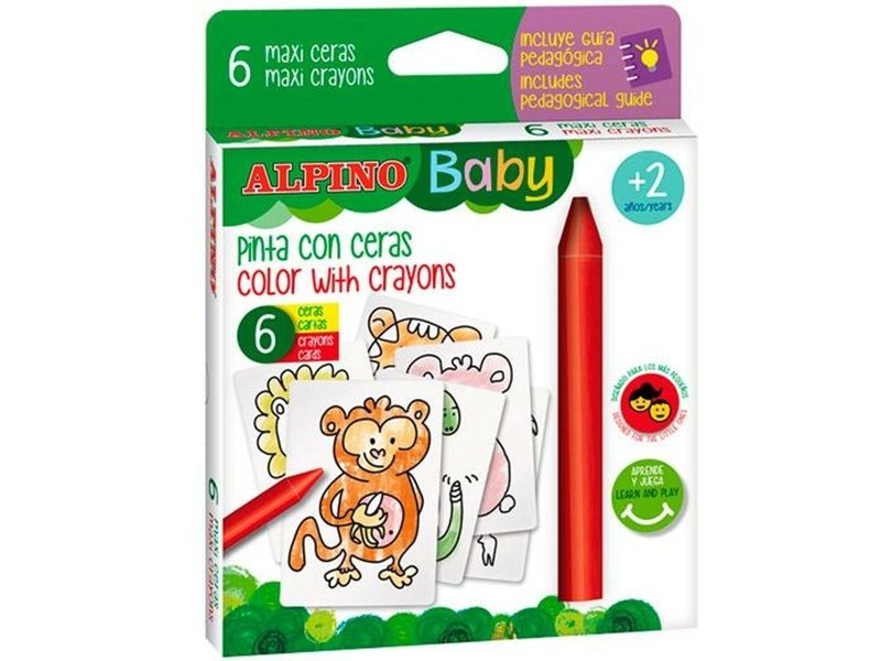 Цветни моливи Alpino Baby Jungle Многоцветен (12 броя) NaN от | techMAG.bg Цветни моливи Alpino Baby Jungle Многоцветен (12 броя) NaN – BB Восъци