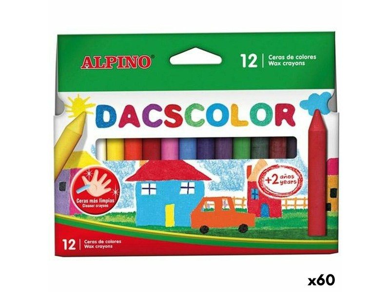 Цветни моливи Alpino Dacscolor Многоцветен 12 Части (60 броя) NaN –  BB Восъци