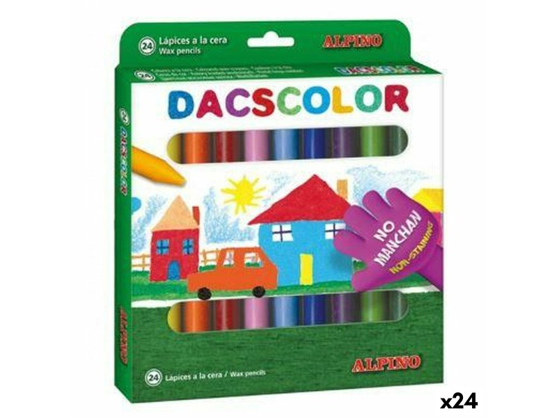 Цветни моливи Alpino Dacscolor Многоцветен (24 броя) NaN –  BB Восъци