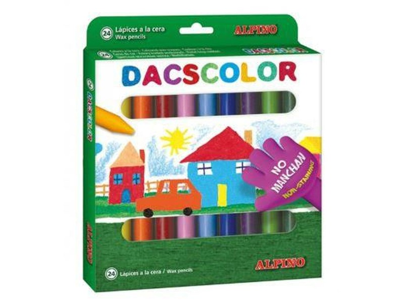 Цветни моливи Alpino Dacscolor Многоцветен (24 броя) NaN –  BB Восъци