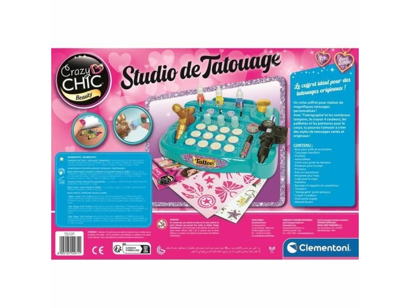 Занаятчийска игра Clementoni Studio временни татуировки NaN –  BB Живопис