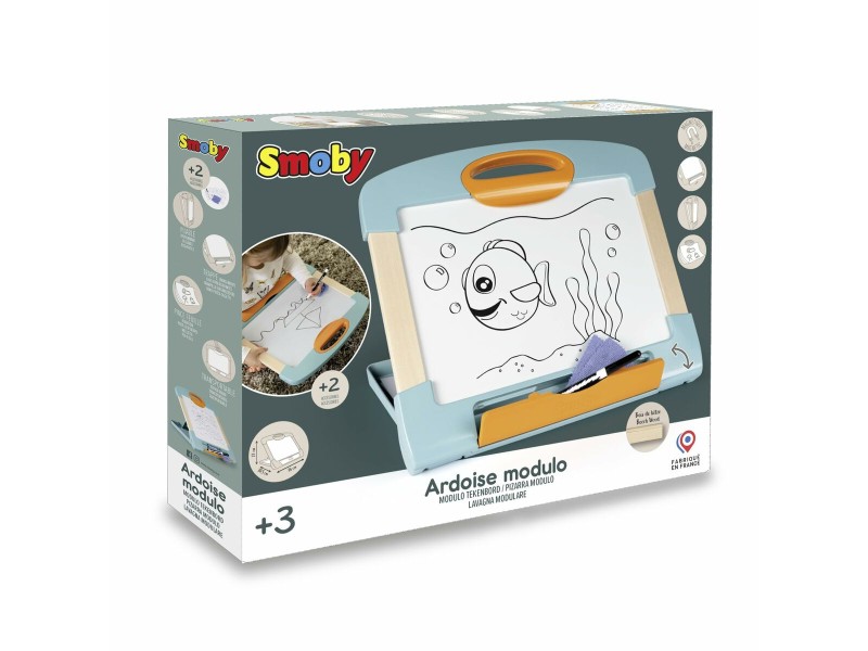 Магична Черна Дъска Smoby Magnetic modulo slate Бял Дървен NaN –  BB Магически плочи