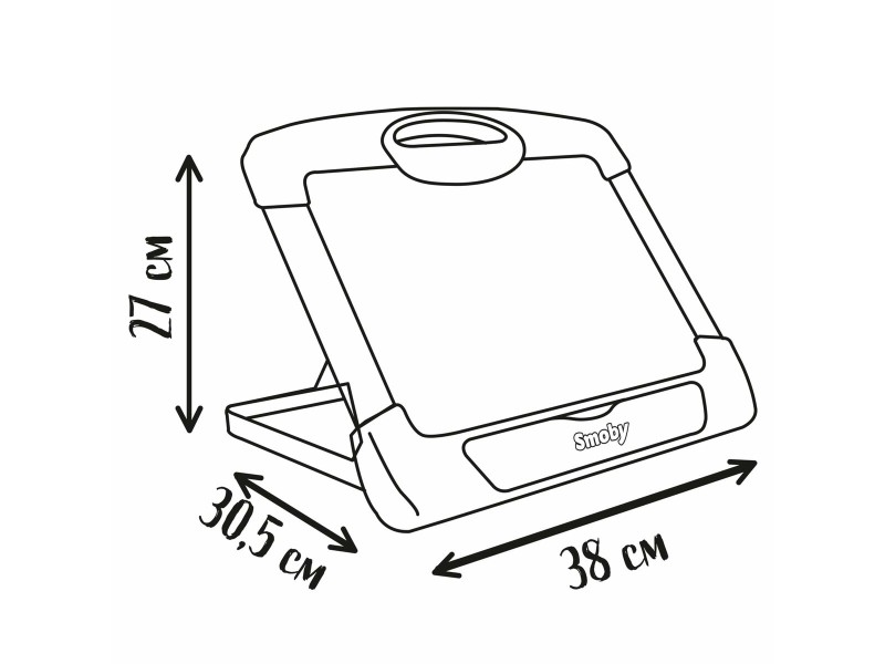 Магична Черна Дъска Smoby Magnetic modulo slate Бял Дървен NaN –  BB Магически плочи