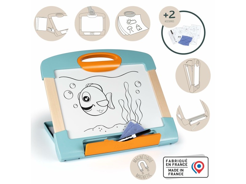 Магична Черна Дъска Smoby Magnetic modulo slate Бял Дървен NaN –  BB Магически плочи