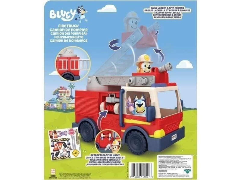 Пожарникарски Камион Moose Toys Camión de bomberos de Bluey Червен rouge NaN –  BB Камиони
