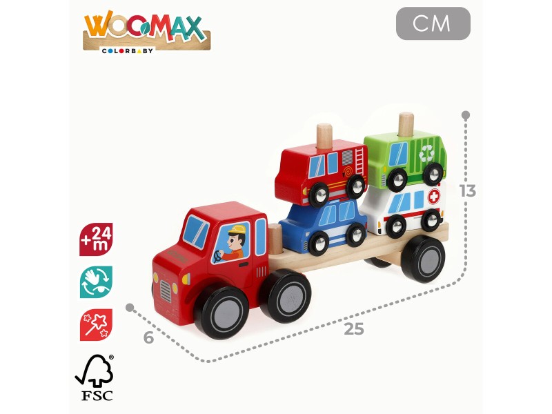 Автотранспортен Камион и Коли 25 x 13 x 6 cm (6 броя) NaN –  BB Камиони