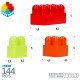 Строителни Блокове Color Block 144 Части NaN –  BB Изграждане на игри