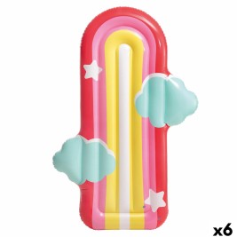 Надуваем матрак Intex Дъга 183 x 132 cm Многоцветен (6 броя)