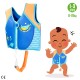 Спасителна жилетка AquaSport 30 x 31 x 10 cm Син (4 броя) NaN –  BB Флотационни системи за деца