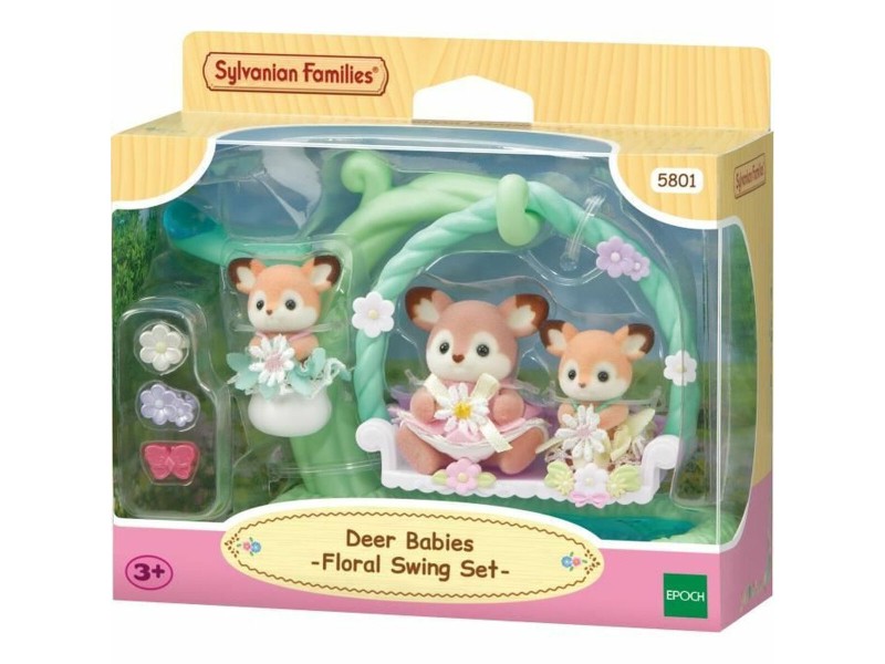 Съчленена Фигура Sylvanian Families Ciervo bebé y columpio Животни NaN –  BB Съчленен