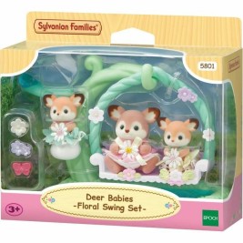 Съчленена Фигура Sylvanian Families Ciervo bebé y columpio Животни