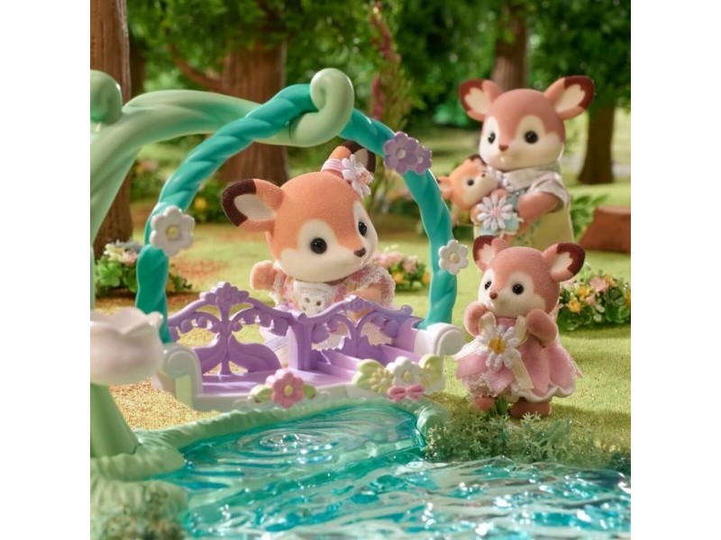 Съчленена Фигура Sylvanian Families Ciervo bebé y columpio Животни NaN –  BB Съчленен