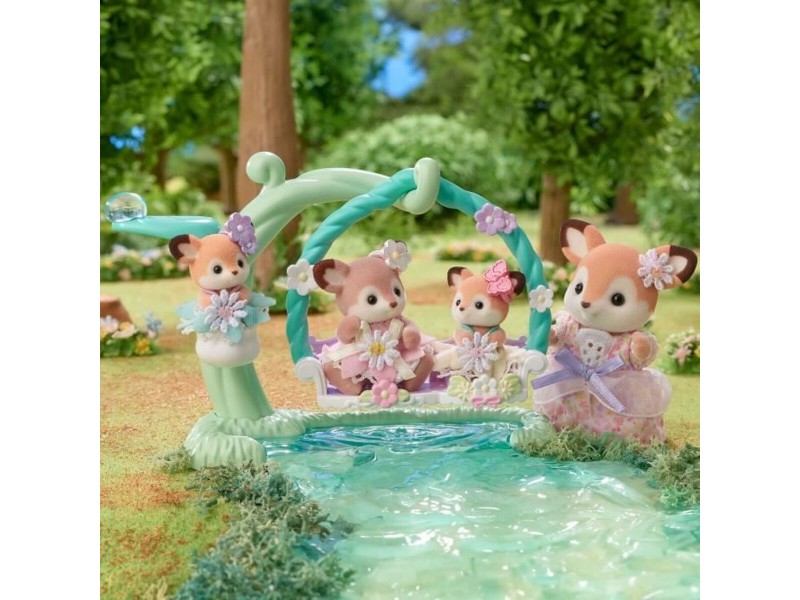 Съчленена Фигура Sylvanian Families Ciervo bebé y columpio Животни NaN –  BB Съчленен