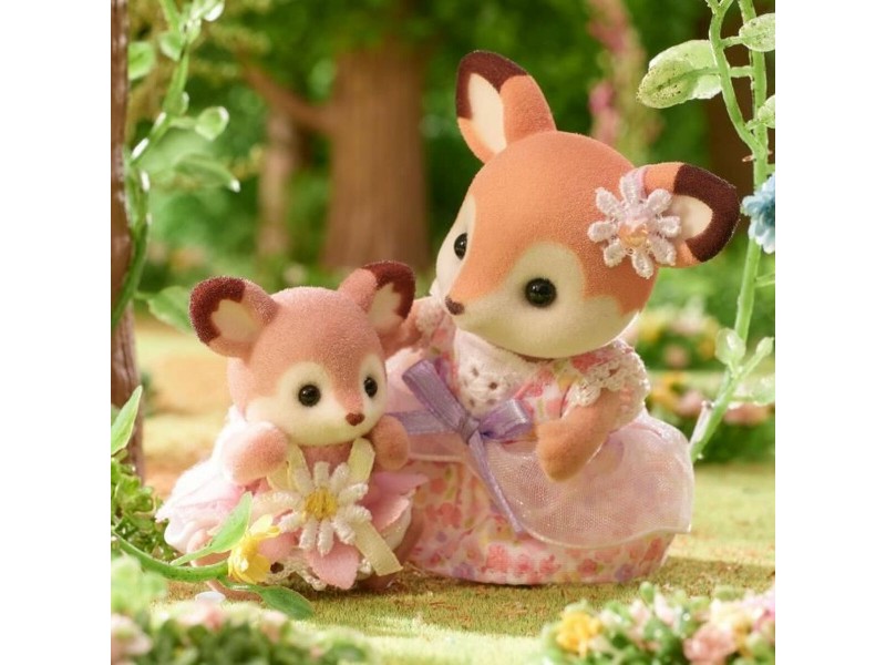Съчленена Фигура Sylvanian Families Ciervo bebé y columpio Животни NaN –  BB Съчленен